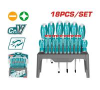 TOTAL UTENSILI THT250618 - Set Cacciaviti Professionali da 18 pezzi -
