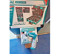 TOTAL :VALIGIA TROLLEY completa con 147 UTENSILI + SVITA AVVITA PIEGHEVOLE 8V