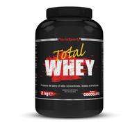 Total Whey Protein 2000g - Purissime Proteine del Siero del Latte concentrate, Isolate mediante microfiltrazione a flusso incrociato e idrolizzate. Solubilità Istananea (2000g, Cioccolato)