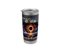Totality At Sea 2026 Total Solar Eclipse Cruise Ship August Bicchiere termico in acciaio inox doppia parete
