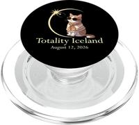 Totality Islanda Eclipse Cat Astronomia minimalista PopSockets PopGrip per MagSafe