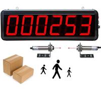 Totalizzatore digitale automatico per migliorare la produttività con contatore digitale elettronico a LED, conta fino a 999999, distanza di rilevamento da 0 a 20 m, per linee di produzione e visitat