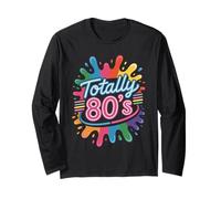 Totally 80's Neon Splash Festa Anni 80 Nostalgia Maglia a Manica