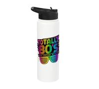 Totally 80's No Costume Needed anni '80 Stainless Steel Insulated Water Bottle