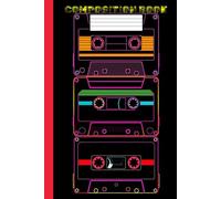 Totally 80s Rad Pad of Paper: Neon Cassette Tapes Composition Book