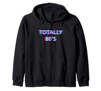 Totally 80s Retro 1980s Music Disco Rave Theme Party Felpa con Cappuccio