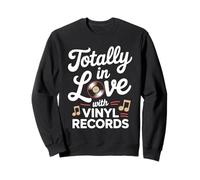 Totally in Love with Vinyl Records donne carine 45 RPM Felpa