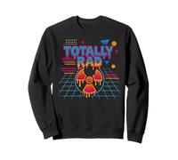 Totally Rad Funny 80s Retro Radical Radiation Hazmat Humor Felpa