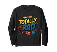 Totally Rad Nostalgic Fun Times Arte grafica Maglia a Manica