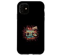 Totally Rad Retro 80s Boombox Joystick Cassette Tape Energy Custodia per iPhone 11