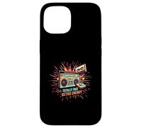 Totally Rad Retro 80s Boombox Joystick Cassette Tape Energy Custodia per iPhone 15