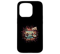 Totally Rad Retro 80s Boombox Joystick Cassette Tape Energy Custodia per iPhone 15 Pro