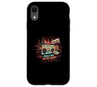 Totally Rad Retro 80s Boombox Joystick Cassette Tape Energy Custodia per iPhone XR
