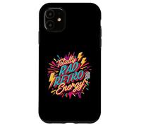 Totally Rad Retro Energy 80s 90s Vibes Custodia per iPhone 11