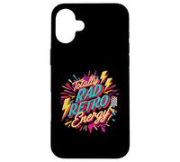 Totally Rad Retro Energy 80s 90s Vibes Custodia per iPhone 16 Plus