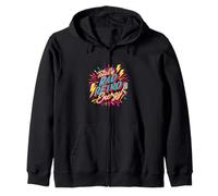 Totally Rad Retro Energy 80s 90s Vibes Felpa con Cappuccio
