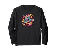 Totally Rad Retro Energy 80s 90s Vibes Maglia a Manica