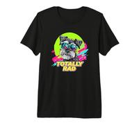 Totally Rad Retro Vintage 80s 90s Miniature Schnauzer Lover Maglietta Premium