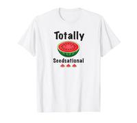 Totally Seedsational - Testo in Grassetto e Anguria con Citazione Divertente Maglietta con Stampa Grafica Economica