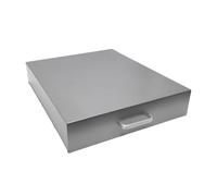 Totalmente Chiuso Copri Piano Cottura con Rivestimento Nanos Facile Pulire | Resistente Ai Graffi, Angoli Arrotondati, Piedini Antiscivolo, Utilizzabile Come Scaffale Portaoggetti(Gray,35x45x7)