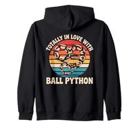 Totalmente innamorato di Ball Python vintage Snake Royal Python Felpa con Cappuccio
