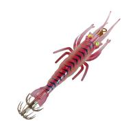 Totanara Da In Mare - Attrezzatura per la Morbida e Realistica con Più Ami | Esca Artificiale A Forma Di Gambero - per Principianti, Professionisti, Padri, Mariti, Appassionati, Molo, Riva, Kayak, Fra