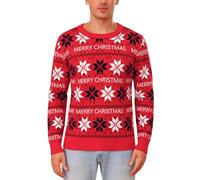 Totatuit Maglione Natalizio da Donna Maglione Lavorato a Maglia Maglione Invernale da Donna con Fiocchi di Neve e Renne