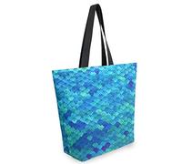 Tote Bag 3D Magic Fish Scale Borsa Di Tela Perfetto Borsa Shopper Alta Qualità Borse A Tracolla Per Shopping Lavoro Scuola 40X50CM