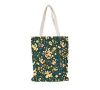 Tote Bag Campi Della Giungla Fiori Borsa Shopper Donna in Tela, Canvas di alta qualità, ecologica riutilizzabile, Tote Bag Canvas Perfetto per Shopping, Scuola, Regali35x40cm