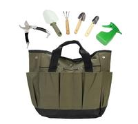 Tote bag da giardinaggio, borsa per utensili da giardino con tasche multipli organizzatore di utensili da giardinaggio Oxford Cloth Garden Kit Organizzatore (Verde)