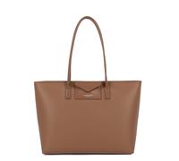 Tote bag da portare a spalla con cerniera, MAYA DOUBLE KBA Marrone TU