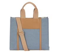 Tote bag denim/marrone, media