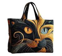 Tote Bag for Women - Cute Animals Large Capacity, Lightweight Canvas Pouch, Aesthetic Reusable Grocery Bag, Multi Pocket Commuter Satchel, Everyday Travel Carryall, Printed Graphic For School Work