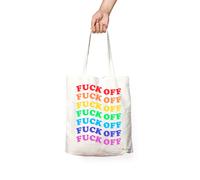 TOTE BAG "FUCK OFF" RAINBOW