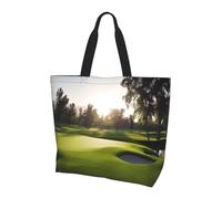 Tote Bag Golf Course Donna Borse A Mano Grande Borsa Tote Moda Borsa A Tracolla Per Shopping Viaggi Uso Quotidiano