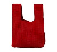 Tote Bag - Handbag | Christmas Tote Bag | Ampia capacità Knitted Knot Wrist Bag, Christmas Theme Versatile Vest Bag, Casual Shopping Bags For Women, Shoulder Bag, Stylish Kids' Candy Bag