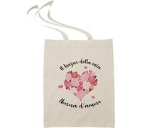 Tote Bag "Il Bazar della mia Nonna d’Amore" - Idea Regalo Originale per Nonna - Borsa in Tela Resistente 100% Cotone - Regalo Affettuoso per Compleanno, Natale o Festa dei Nonni