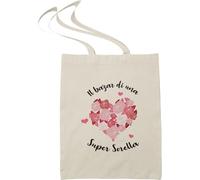 Tote Bag "Il Bazar di una Super Sorella" - Idea Regalo Originale per Sorella - Borsa in Tela Resistente 100% Cotone - Regalo Affettuoso per Compleanno, Natale o Evento Speciale