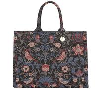 Tote bag lusso Donne cotone lino spalla Crossbody borsa grande capacità Portatile Viaggio Spiaggia Vacanze Shoping tote bag, C_nero