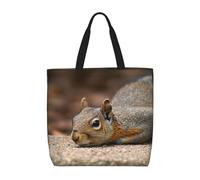 Tote Bag Squirrel Just Laying Donna Borsa Tote Moda Borsetta Elegante Borsa A Tracolla Per Shopping Viaggi Spesa