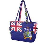 Tote Bags per le donne 15.6 "Borsa per computer portatile da palestra borsa da lavoro borsa da lavoro leggera da donna bandiera della Georgia del Sud e delle isole Sandwich del Sud