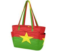 Tote Bags per le Donne 15.6 pollice Borsa Del Computer Portatile Palestra Viaggio Borsa Da Lavoro Puffy Leggero Delle Donne Bandiera Nazionale Del Burkina Faso