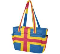 Tote Bags per le Donne 15.6 pollice Borsa Per Computer Portatile Palestra Viaggio Borsa Da Lavoro Puffy Leggero Delle Donne Bandiera Delle Isole Terrestri
