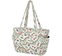 Tote Bags per le donne 15,6 pollici borsa per computer portatile palestra viaggio borsa da lavoro gonfia leggera borsa da donna stampa casinò mahjong piastrelle