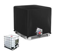 Tote Cover - 47.24 Water Tank Container Sunshade Protective Pouch Waterproof 1000L for Lawn Rain Against Strong Winds Garden Outdoor Well Garden Yard Farm, UV Resistant