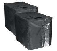 Tote Cover IBC in tessuto Oxford resistente da 2 pezzi, impermeabile, copertura per serbatoio dell'acqua con finestra trasparente, barile antipioggia anti-polvere per protezione solare per stocc