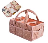 Tote Diaper Bag, Plush Large Diapers Tote, 14,96 x 9,84 x 7,09 Inches Stylish and Spacious Design, Handbags Bucket Pouch with Partition Organizer for Hospital, Beach, Vacation, Gym, Airplane Travel