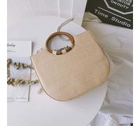 Tote Handbag Casual Day for Summer Beach Outings Borsa Per Mare Tracolla Paglia