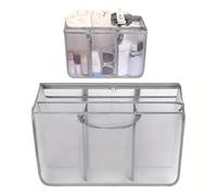 Tote Organizer Insert | Lightweight Polyester Beach Bag Insert, Medium 35x12x26cm / Large 46x22x31cm | Mesh Compartment Organizer For Travel, Gym, School, Work, Shopping, Vacation, Camping, Hiking, Po