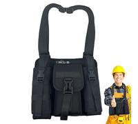 Tote per attrezzi, borsa per attrezzi per elettricista, organizer per utensili multifunzionale, borsa per il petto multi-tasca, borsa per attrezzi di grande capacità, borsa portaoggetti